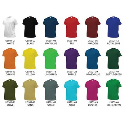 Short Sleeve T-Shirt with Matching Collar (Unisex)